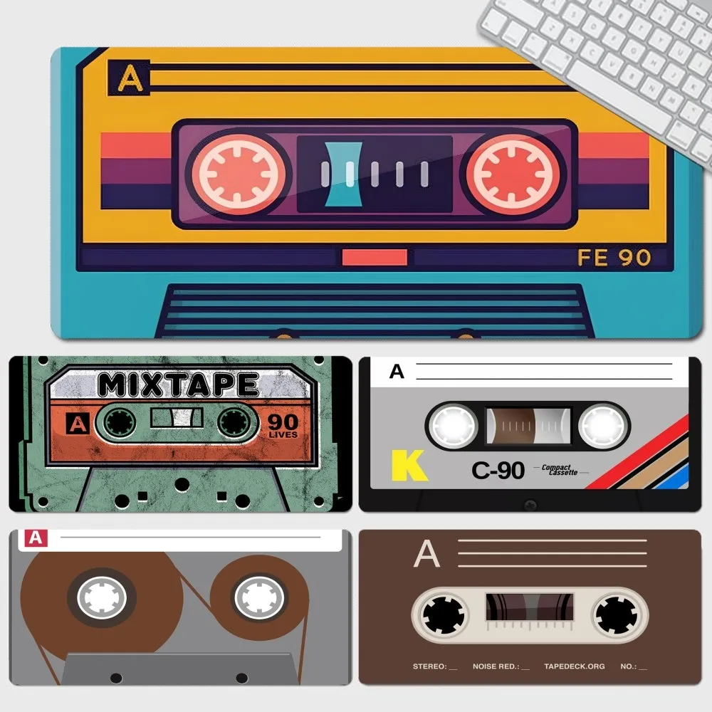 Cassette Music Tape INS Tide Large Cartoon Anime Gaming Mouse Pad Keyboard Mouse Mats Desk Mat Accessories