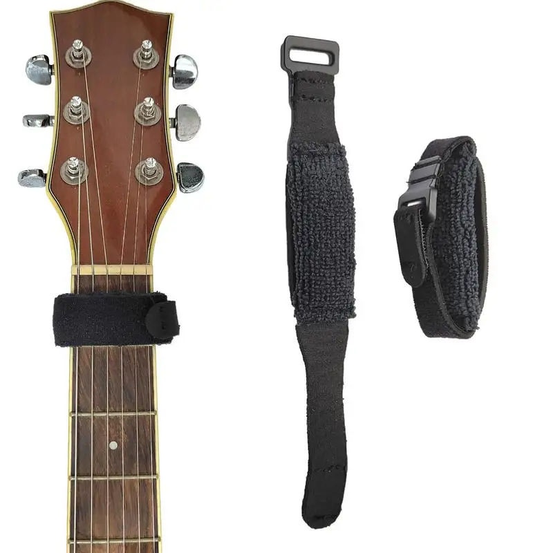 Guitar String Damper Guitar Muter Cotton String Damper Bass And Guitar Muting Strap With Stick-On Installation For Music