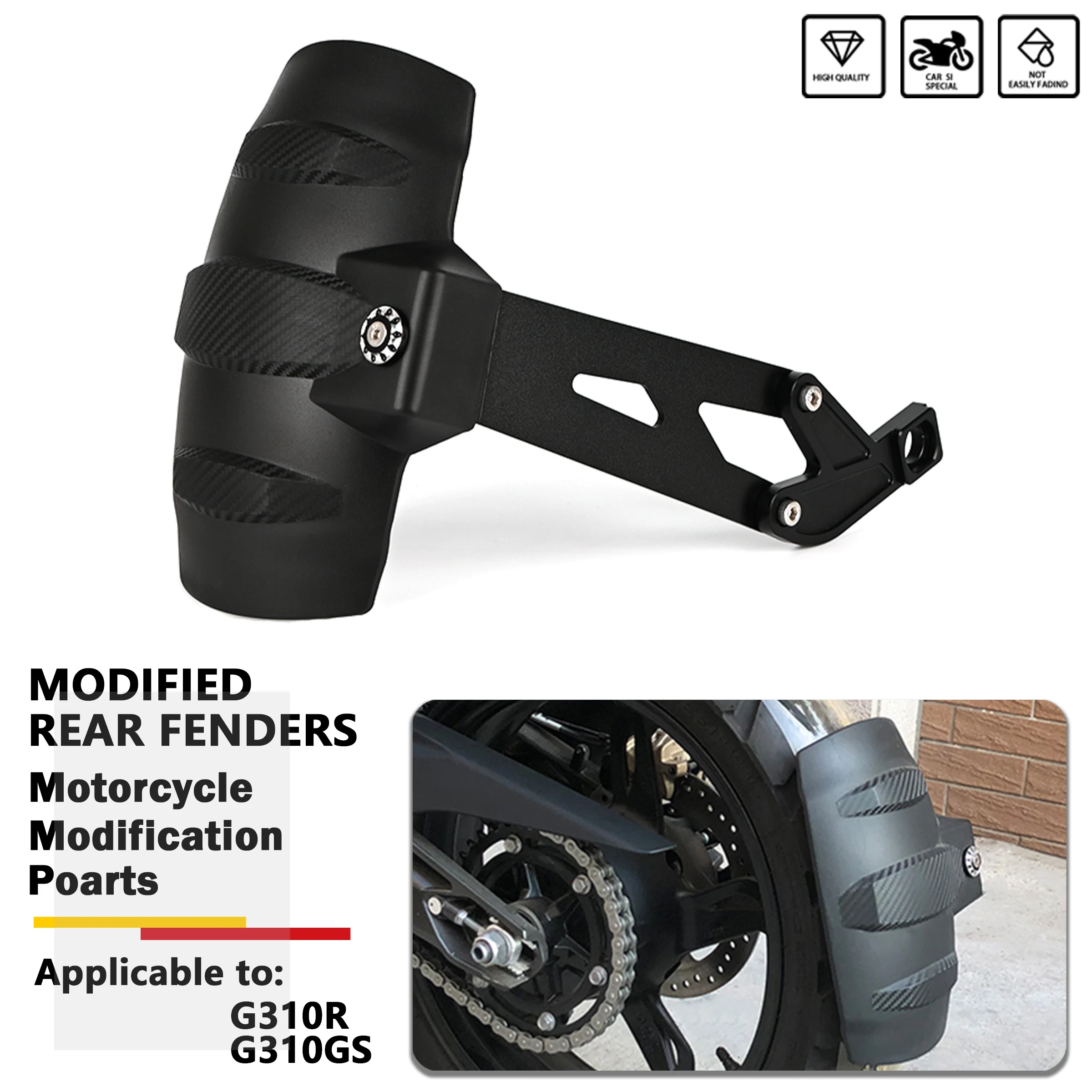 Motorcycle Rear Mudguard Wheel Hugger Cover Fender For BMW G310GS G310R G310GS/R G 310 GS R 2014-2023 Mud Splash Guard Protector