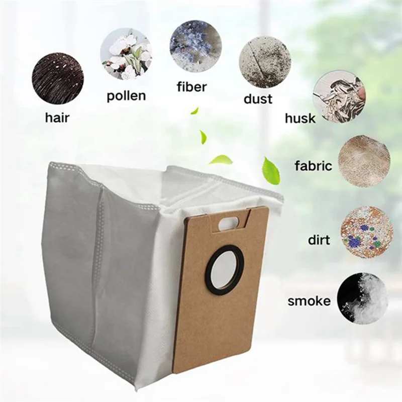 أكياس مكنسة ABRG تناسب Fortp-Link Tapo RV30 Max Plus / RV20 Max Plus، Lydsto R1 Edge، Miwhole M9 Lite، Roidmi Eve Rook Parts