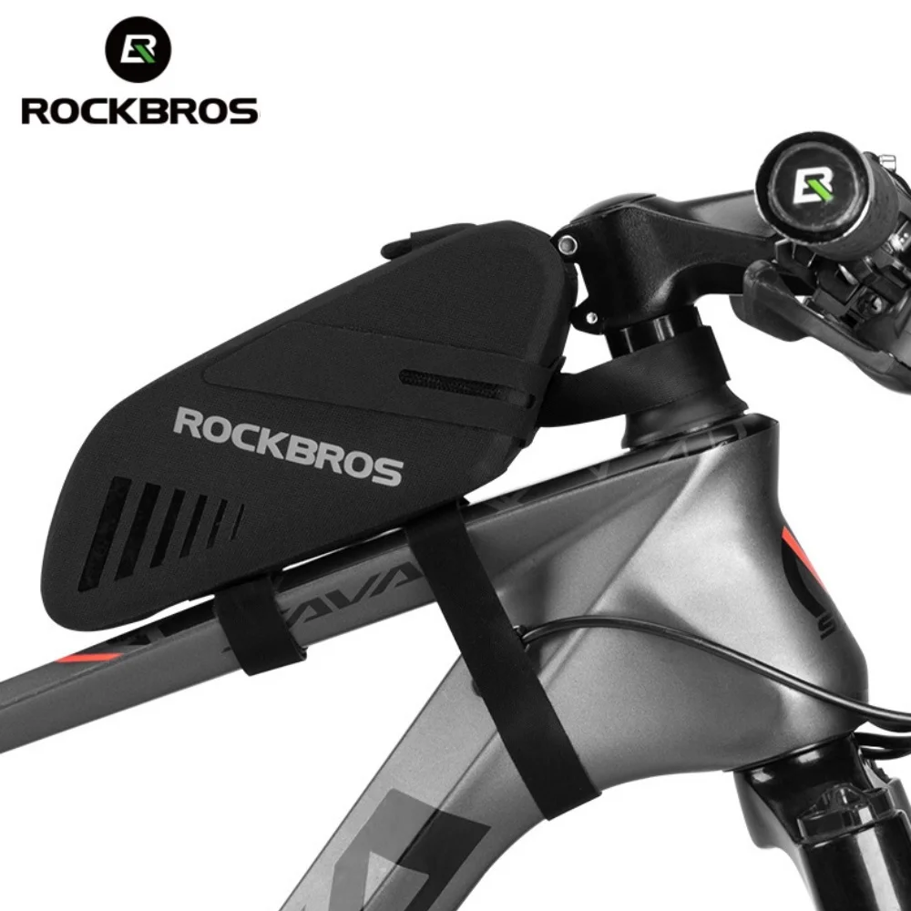 ROCKBROS Bicycle Tail Bag - Nylon Waterproof Mountain Bike Bag, Road Bike Cycling Saddle Bag, Can Be Used as An Upper Pipe Bag