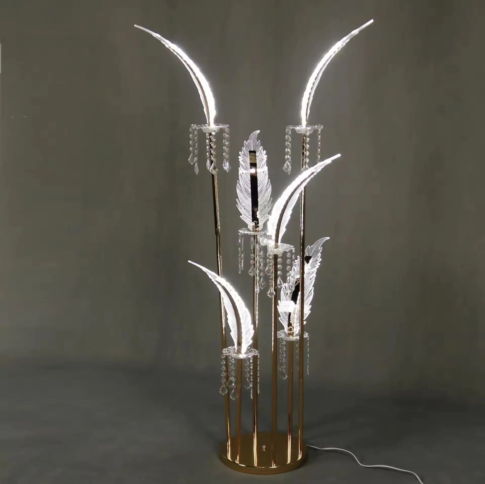 5/10 Stück goldene Metall-Blumenständer-Basis, Mittelstück für Hochzeiten, Metallhalterung für Blumen-Mittelstücke – Detail 5