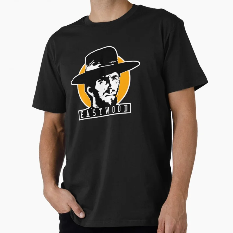

Clint eastwood 80s Vintage movie A Fistful Of Dollars gift T shirt for men Large size Tops S-6XL 100% cotton printed Clothes