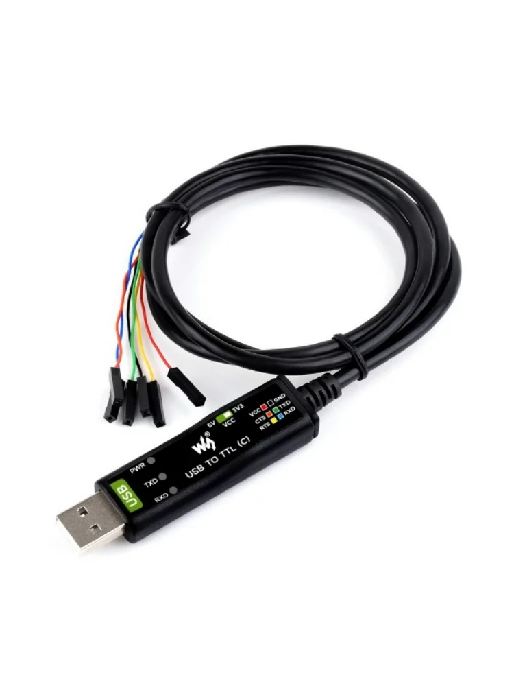 Industrial USB TO TTL (C) 6pin Serial Cable,  Multi Protection Circuits, Multi Systems Support,Original FT232RNL Chip