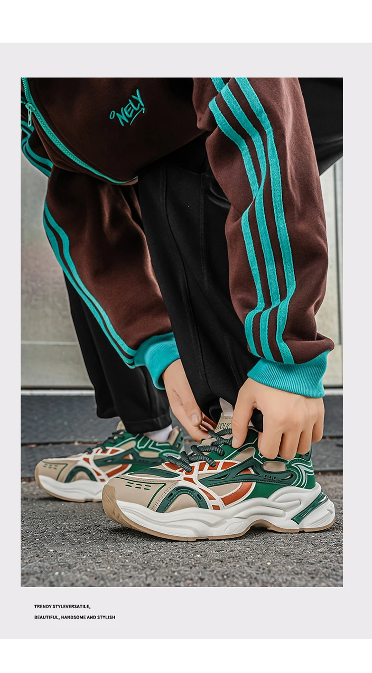 Herbst Neue Herren Freizeitschuhe Atmungsaktiv Komfortabel Erhöht Langlebig für den täglichen Arbeitsweg Streetstyle – Detail 7