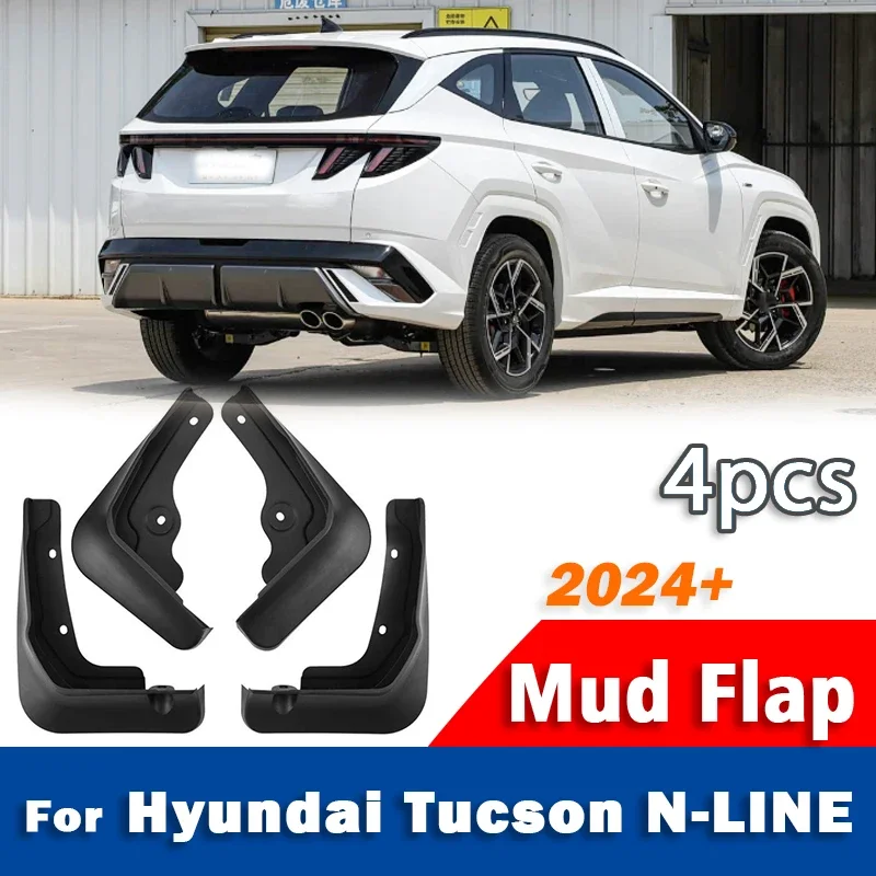 FOR HYUNDAI TUCSON N-Line NLINE Mudguard Car Mudflaps Fender Mud Flap Guards Splash Mudguards Car Accessories 4X 2023 -now