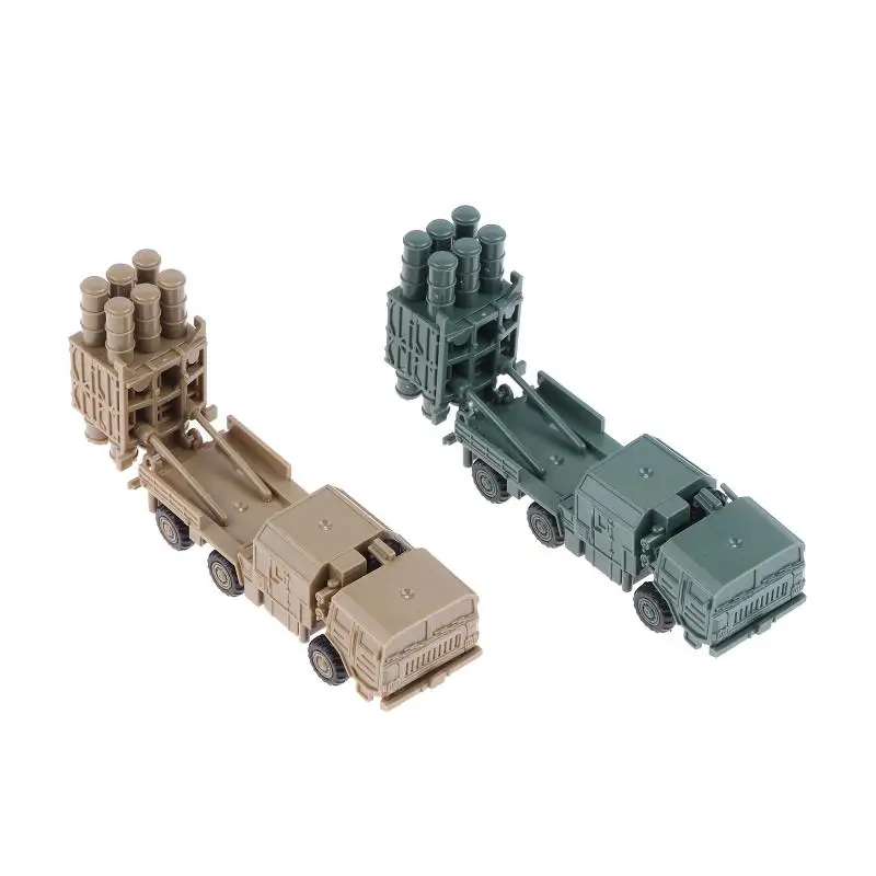 ~New Sale 1/144 China HQ-16 Air Defense Missile Launcher 4D Assembled Chariot Simulation Model Sand Table Toy No Glue Required