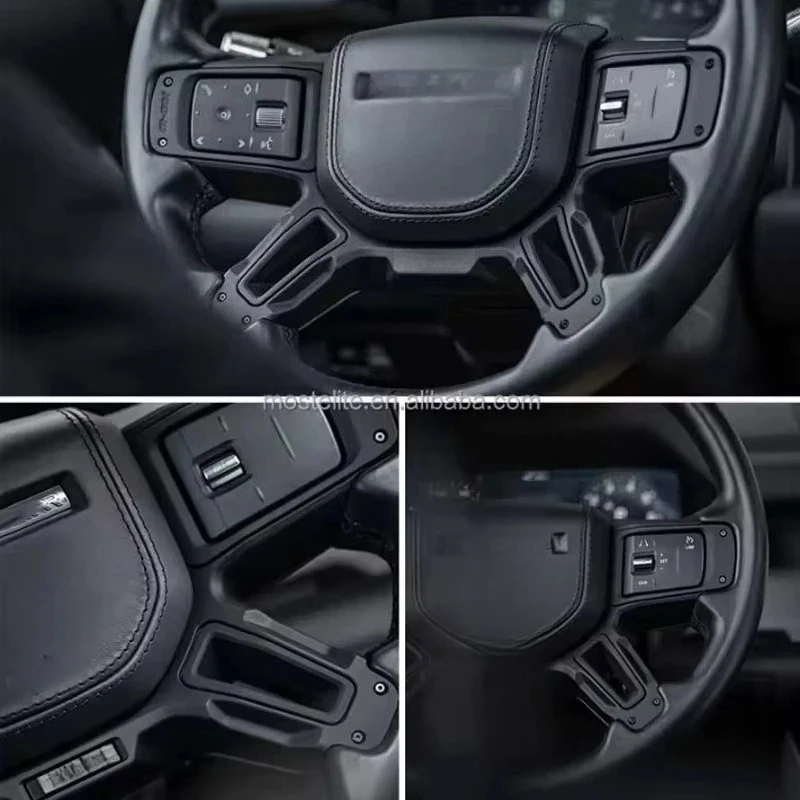 New Design Car Interior Accessories Steering Wheel Cover Aluminum Alloy Steering Wheel Frame for Defender Accessories