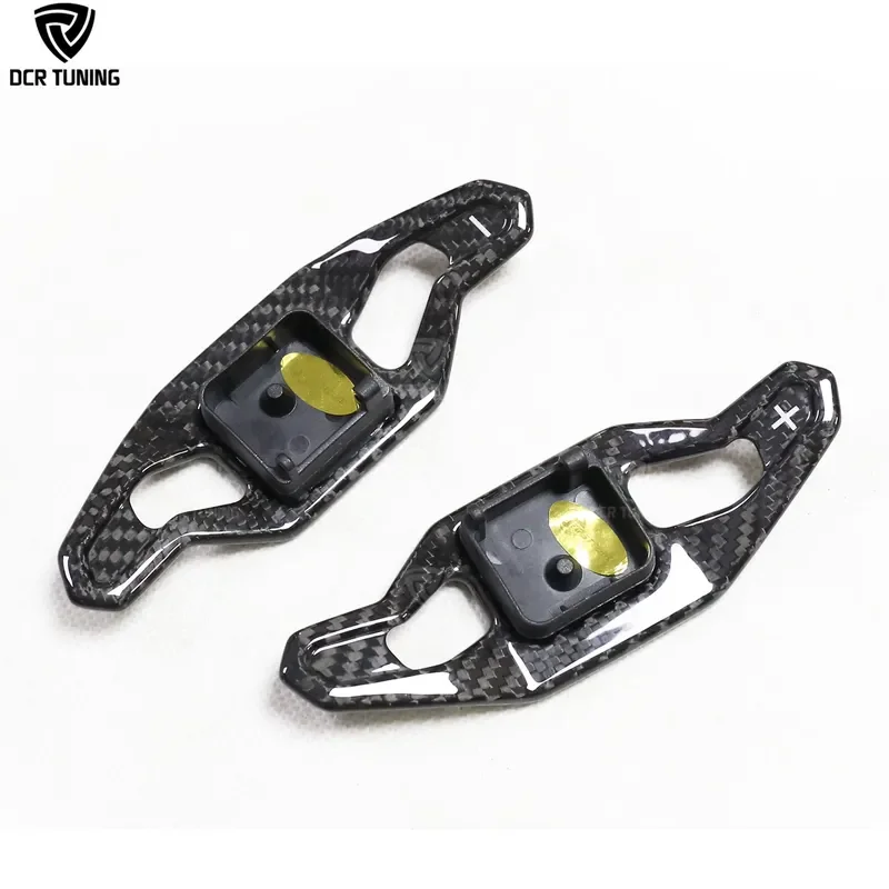 For Audi Dry Carbon Fiber Paddle Shifter  A7 C8 A5 S4 S5 B9 Q2L 2020-2021 Interior Steering Wheel Extension 2 pcs/set