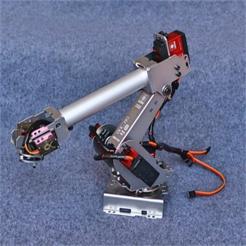 6DOF ذراع ميكانيكية مضخة هواء سبائك الألومنيوم روبوت صناعي نموذج ستة محاور روبوت كوب شفط اردوينو