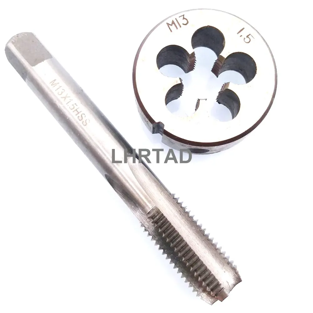 Left hand M13X1 tap and die set Left thread HSS metric machine thread Straight Flute taps dies sets M13X1.0