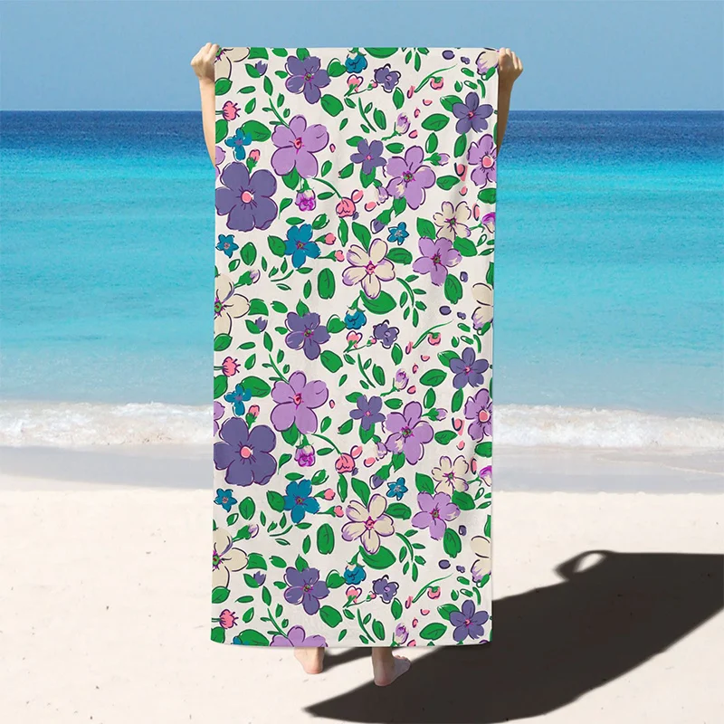 

Beach Towel Floral Beach Towel Patterned Sunscreen And Windproof Suitable For Swimming Pool Camping Travel Blanket
