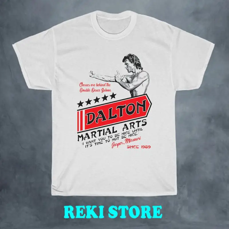 

Мужская белая футболка Dalton Road House Martial Art Movie, размер S 5XL