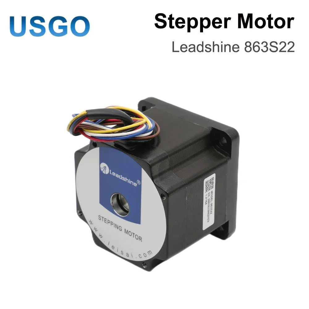 

Leadshine 3 phase Stepper Motor 863S22 for NEMA34 5A Length 71mm Shaft 12mm