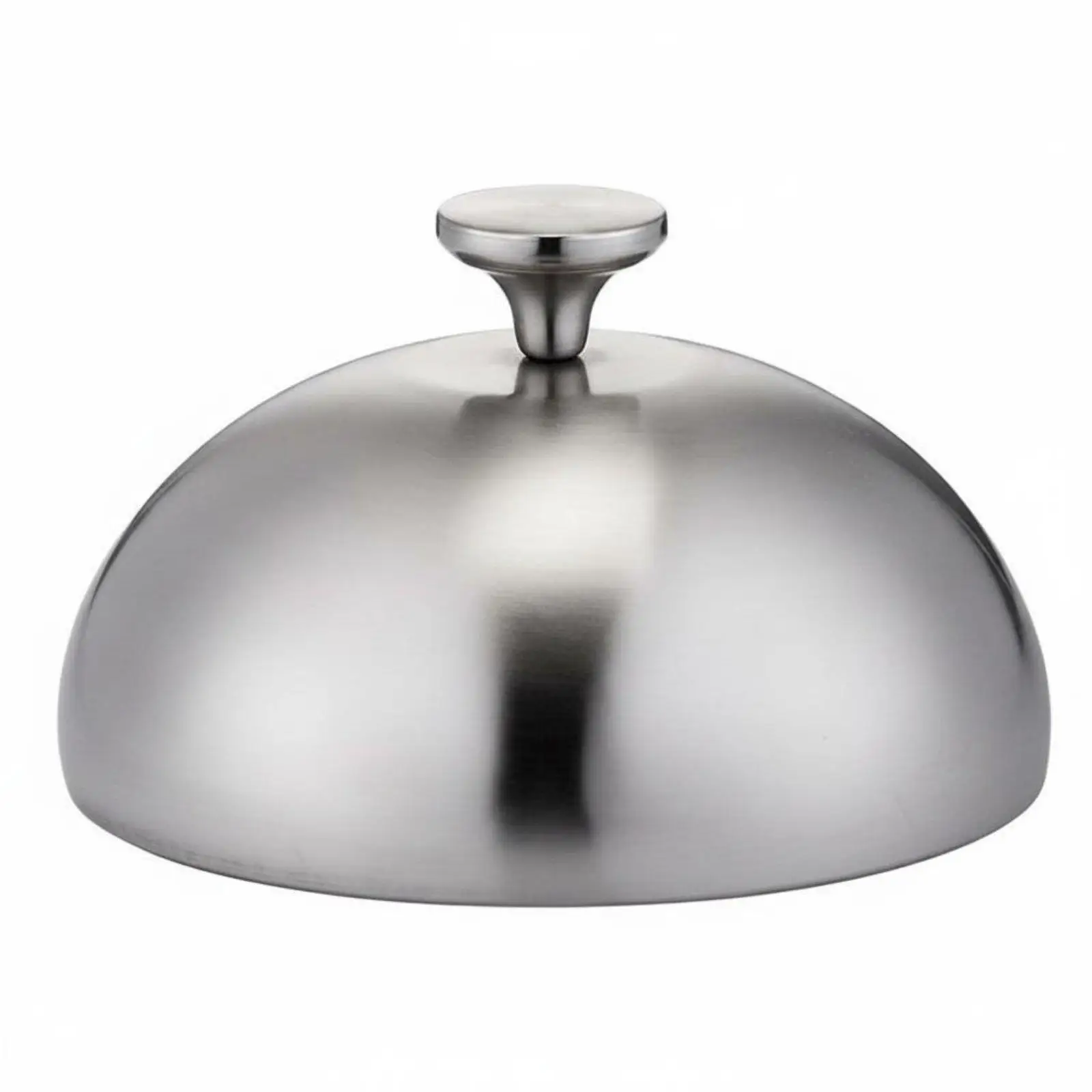 Stainless Steel Round Plate Cover Smooth Dome Cloche Heat Resistant Serving Dish Lid for Buffet and Restaurant
