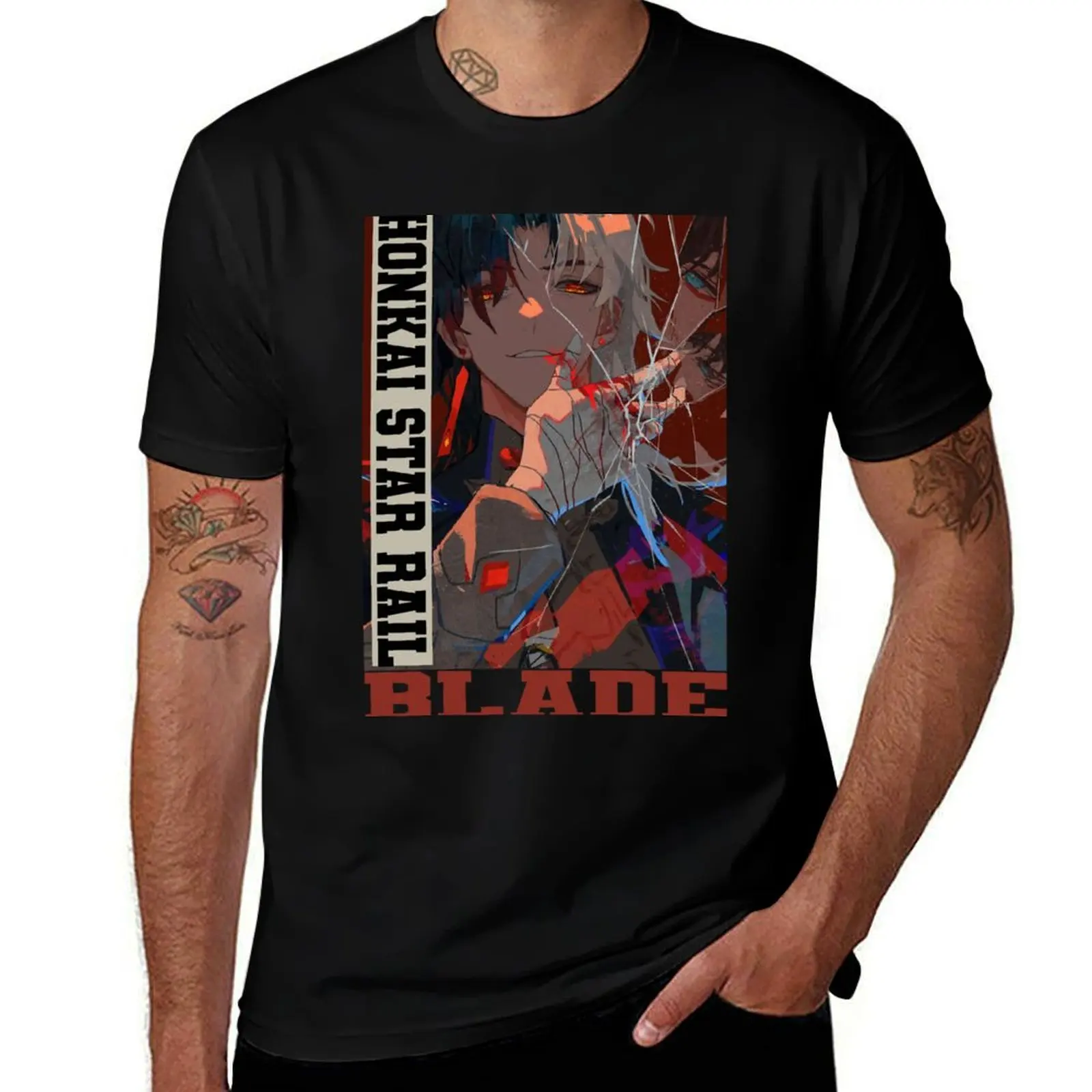 

Blade - Honkai Star Rail T-Shirt man t shirts cotton t shirts cotton 100%