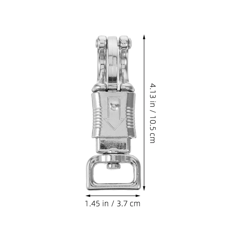 2 Pcs Hooks Strap Leash Clip Spring Snap Small Snaps Quick Release Horse Equipment Heavy Duty Silver Rope Clips
