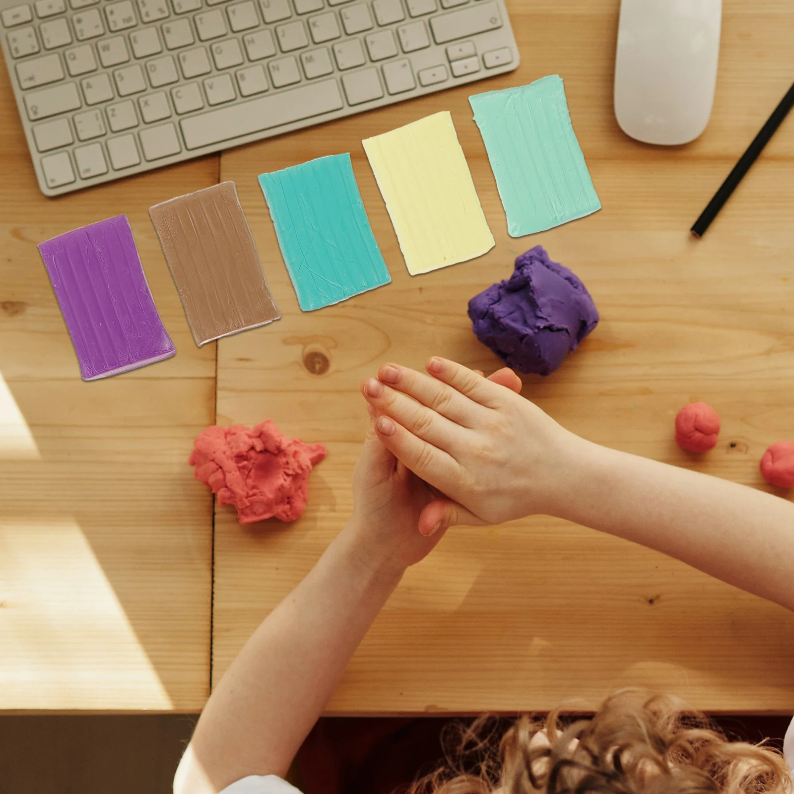 1Set Polymeerklei Starterset Zachte Klei Modelleer- en Beeldhouwgereedschap Niet-buigzaam Veilig voor DIY Knutselen Educatief