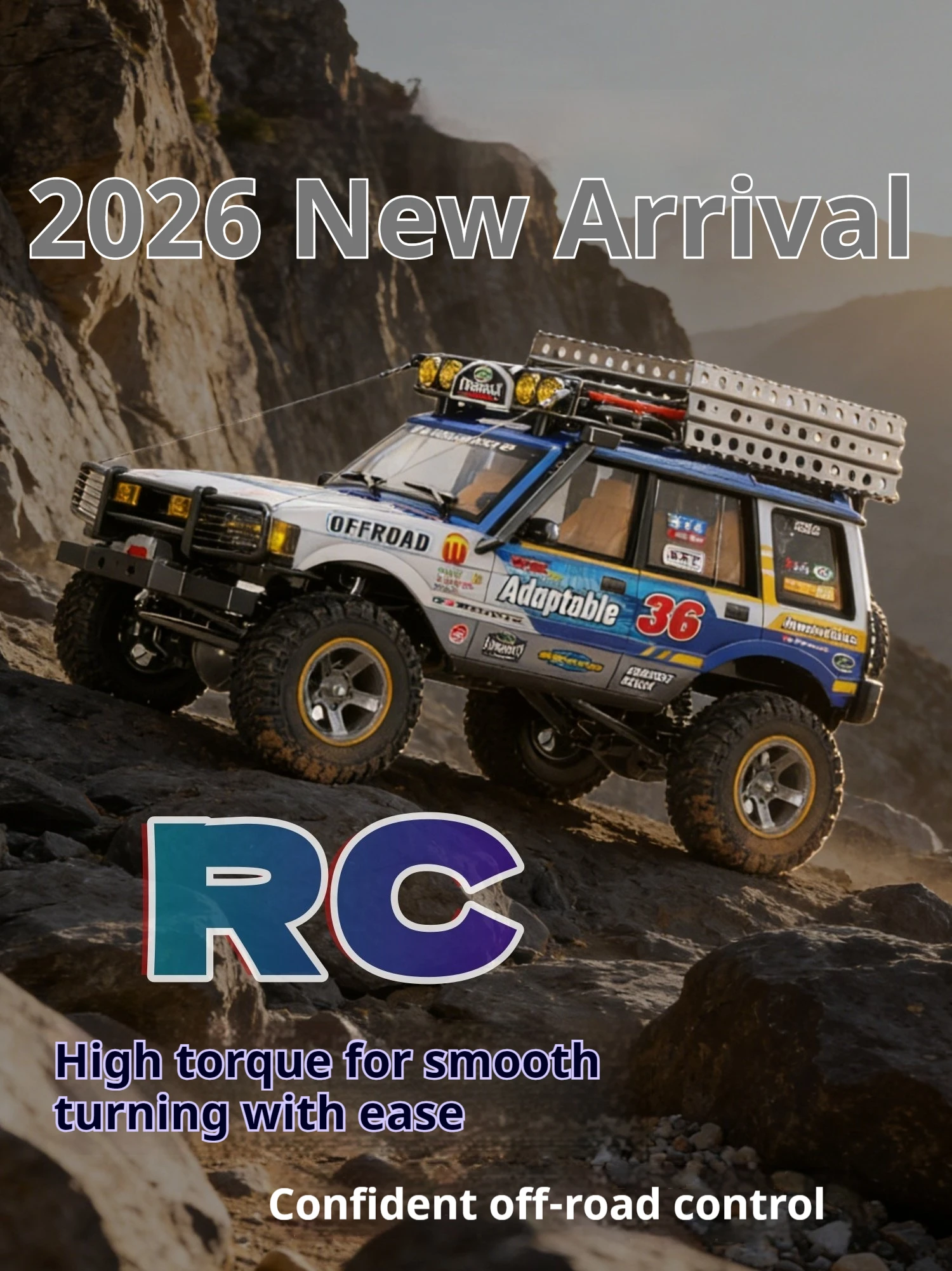 

2026 new 1/18 four-wheel drive RC tiger remote control car simulation off-road boy two-speed climbing children's toy LR180