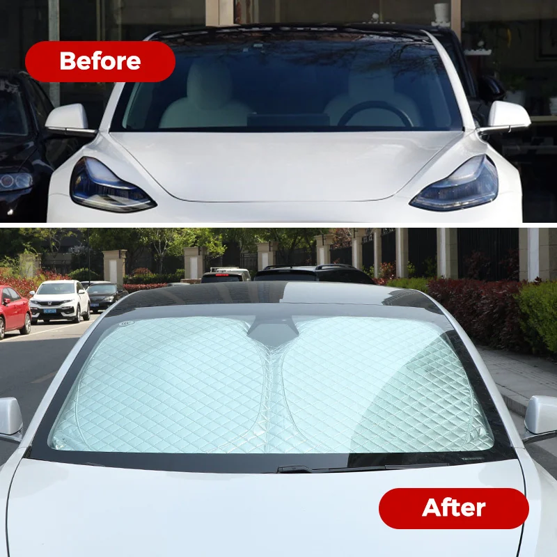 For Tesla model3 2019-2022 Sun visor Sunscreen heat insulation Visor Car window Sun visor Sun curtain high quality car part