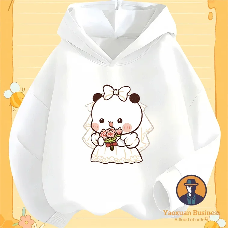 2025 nova chegada yier meninas meninos crianças moletom com capuz bonito impresso dos desenhos animados à prova de vento quente outono inverno elegante