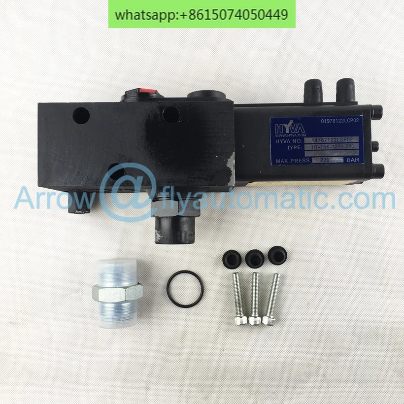 

Hyva PT valve PT-1220-220 Dump car Power take off Control valve 14767322 220 bar Single pressure