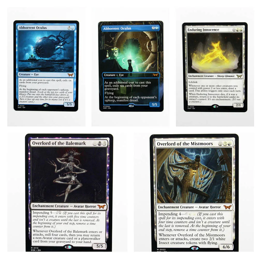 

DSK holo21 TCG Magical Proxy Cards Game Quality Proxy Overlord Abhorrent Oculus Gathering Board Playing Game Trading Cards Proxy