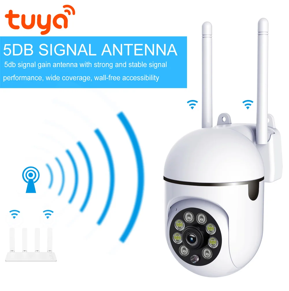 3MP 1296P Tuya Không Dây PTZ IP Dome Ái Hình Người Phát Hiện Nhà An Ninh Camera Quan Sát Trẻ Em