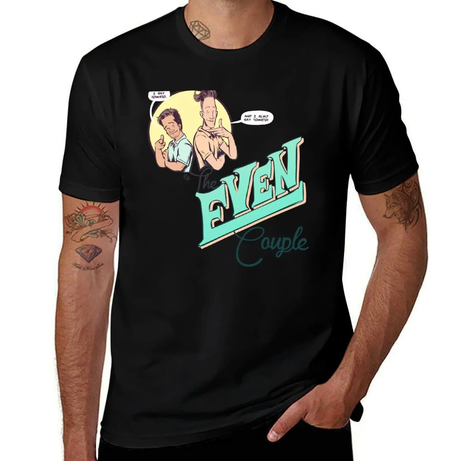 EVERYONE RELAX - The Even Couple T-Shirt Sun Block Outdoor T-Shirt