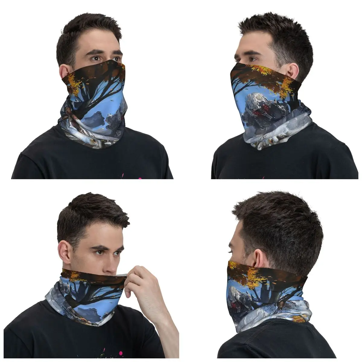 Horizon Zero Dawn Video Game Bandana Neck Cover Printed Balaclavas Wrap Scarf Warm Headband Fishing Unisex Adult Windproof