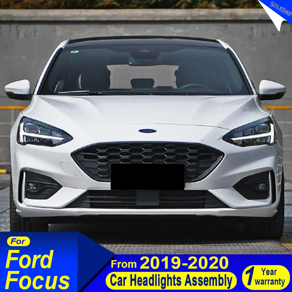 Car LED Head Lamp for Ford Focus 2019-2024 Headlight Focus Headlights DRL DynamicTurn Signal High Beam Angel Eye Projector Lens