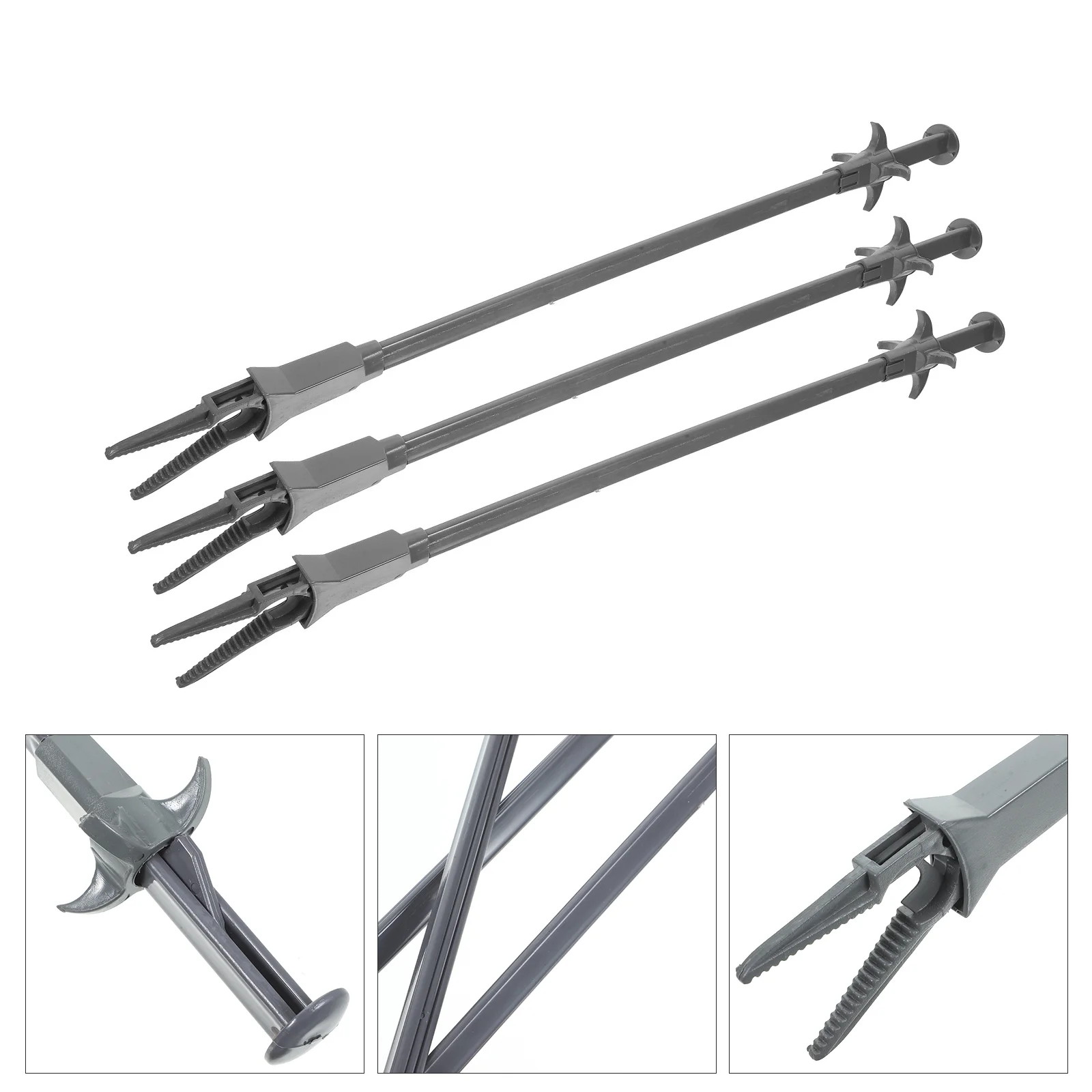 

3 Pcs Household Aquatic Planting Clip Accessories Fish Tank Plastic Terrarium Tools