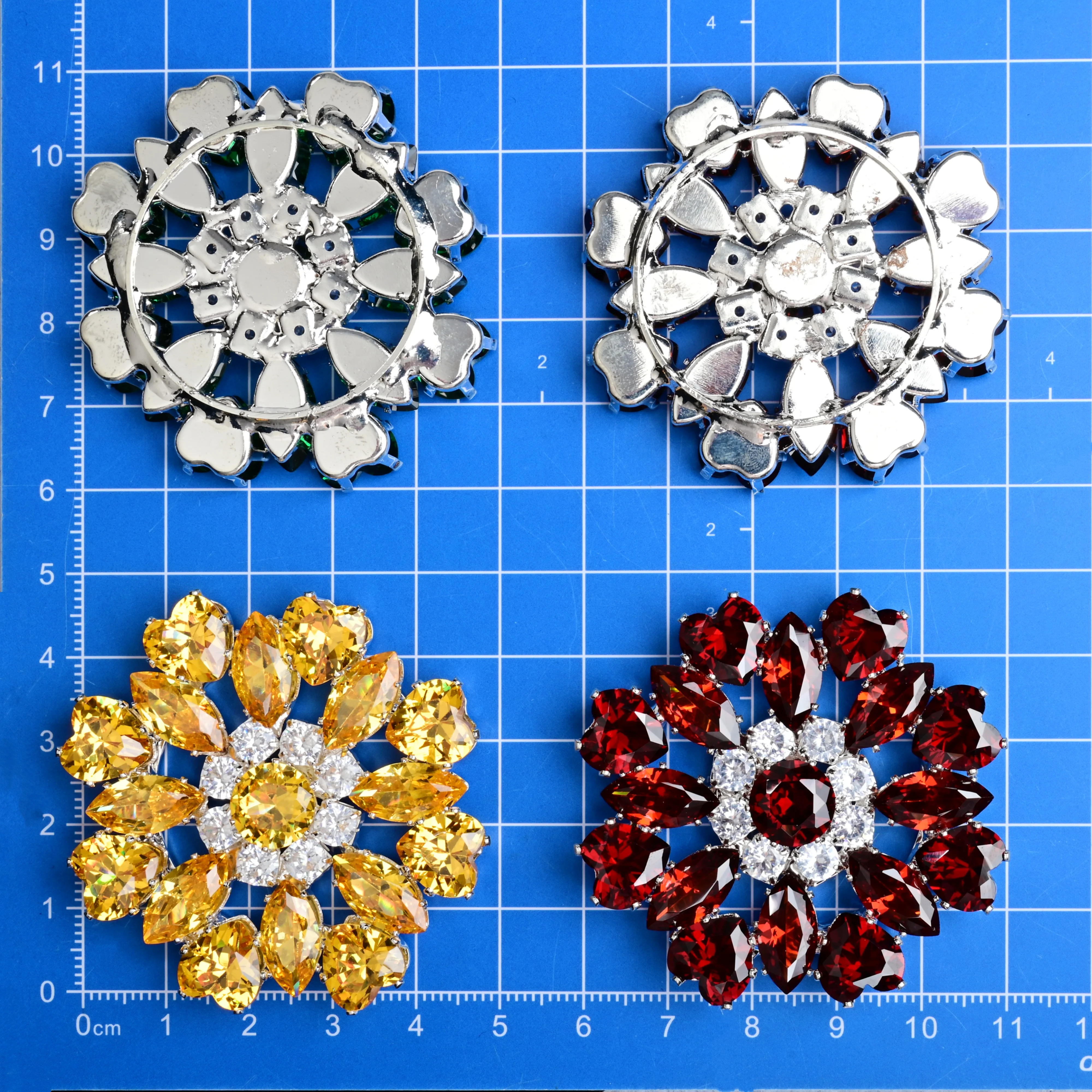 New Heart-shaped Horse Eye Circular Zircon Rhinestone Flower Gift Decoration DIY Clothes Hats Bags And Other Decorative Accessor
