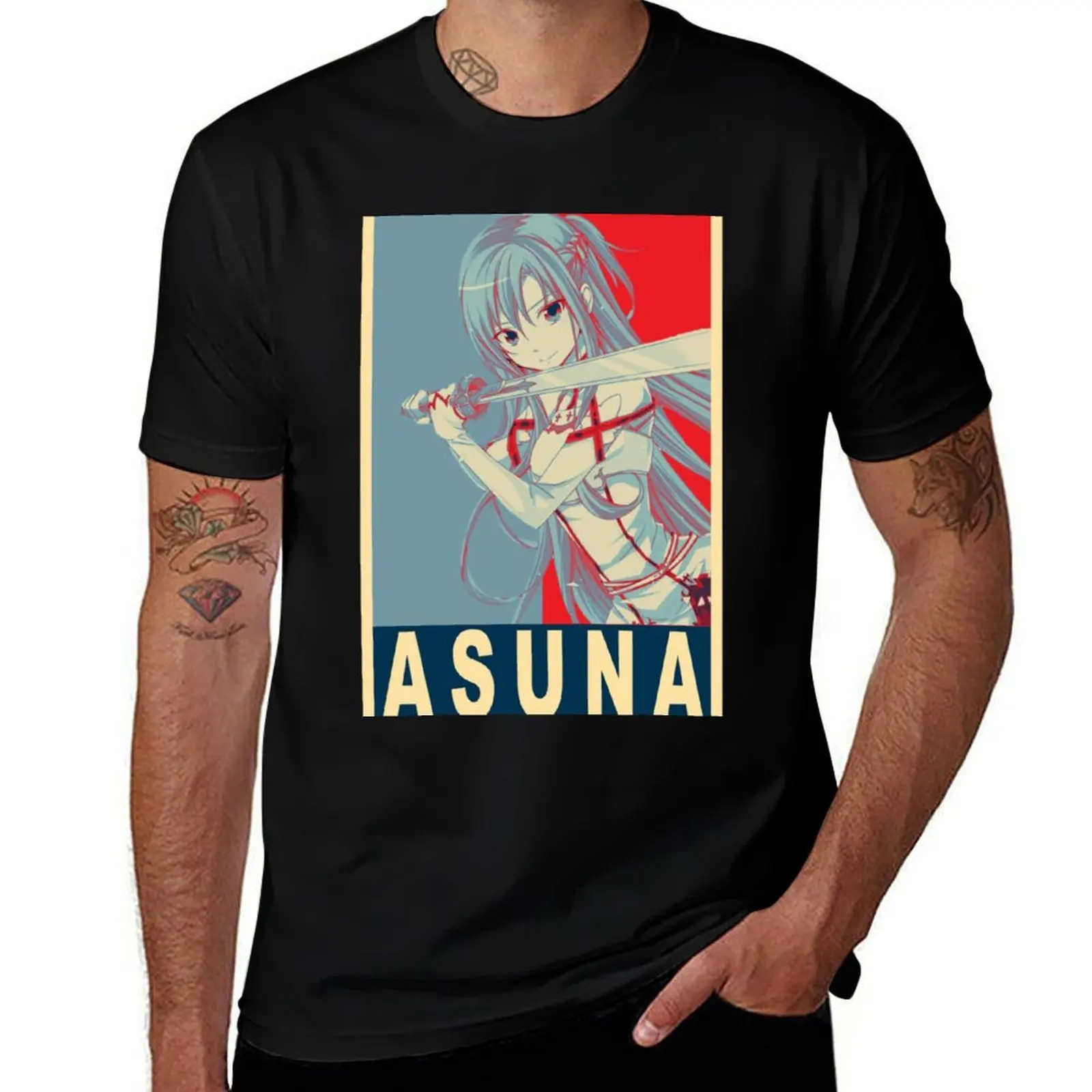 Asuna Yuuki - Affiche T-Shirt Large Size Basic Casual T-Shirt