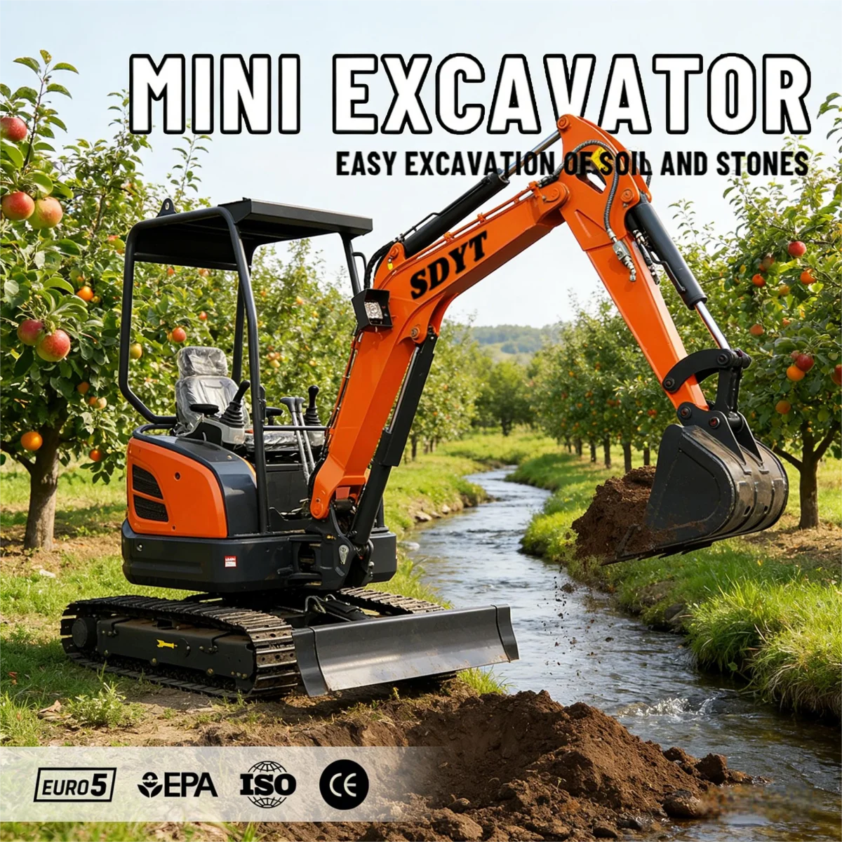 

3.0 Ton Multi Functional Customized Hydraulic Mini Excavator With Multiple Attachments Ce Epa Euro 5 Certified Small Excavator