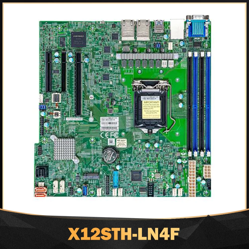 Server Motherboard Xeon E-2300 Processor Single Socket LGA-1200 For Supermicro X12STH-LN4F