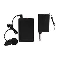 UHF Wireless Clip-On Microphone Kit - Professional Hand-Free Transmitter & Receiver, Plug and Play