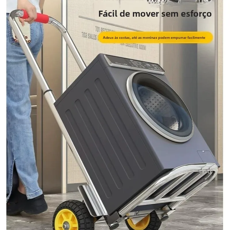 portable-miniature-hand-pulled-shopping-cart-heavy-duty-large-wheel-iron-material-foldable-design-for-grocery-and-climbing
