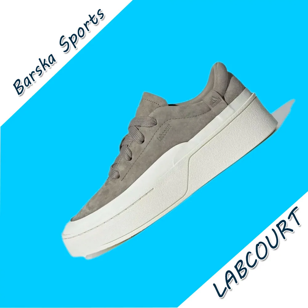 Adidas LABCOURT Thick Bottomed Height Increasing Men and Women Board Shoe Classic Retro Sneakers Fashion Sneakers Brown&White