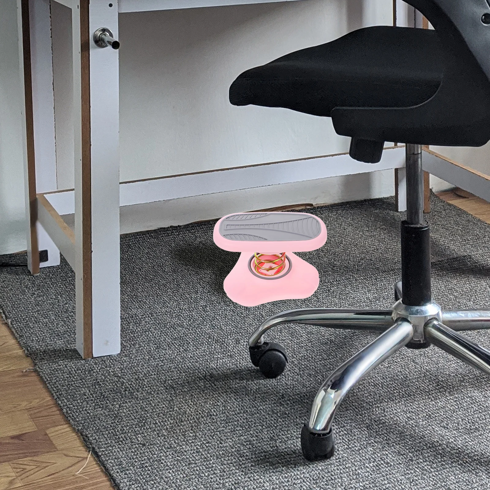 

2Pcs Adjustable Pink Foot Rest Under Desk Ergonomic Support for Office and Home Adjustable Foot Rest Footstool