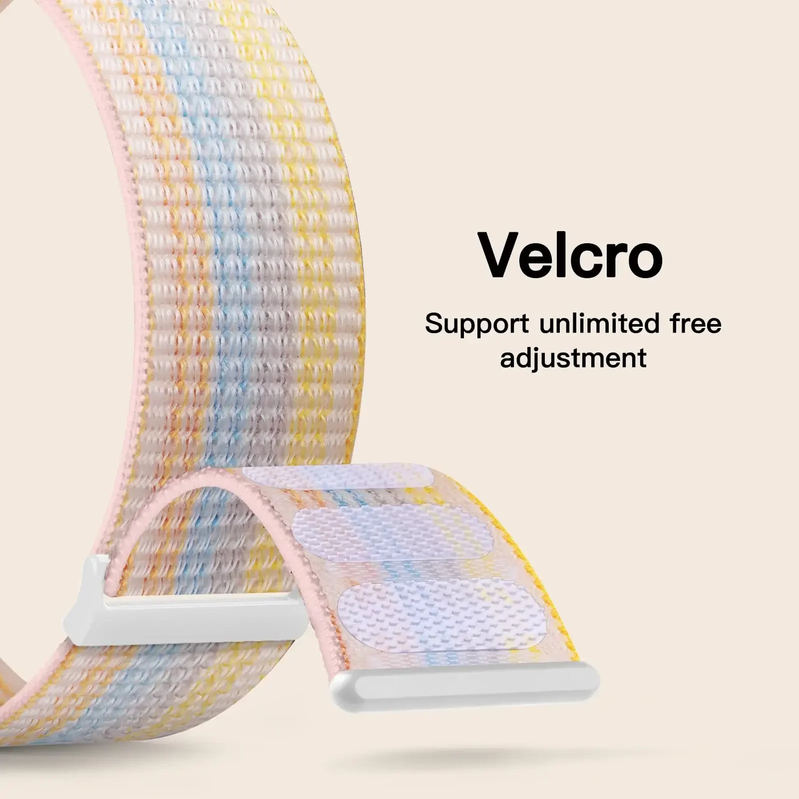 Nylon-Schlaufenarmband für Apple Watch Band 40 mm 44 mm 45 mm 42 mm 41 mm 38 mm Smart-Gürtelarmband für IWatch Ultra 49 mm 8/7/6/SE/5/4/3 – Detail 3