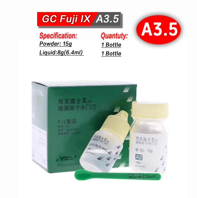

Dental Fuji 1/2/7/9 Glass Ionomer Shui Men Ting Resin Dentistry Porcelain Veneers Bonding Powder Liquid Agent Materials Tools
