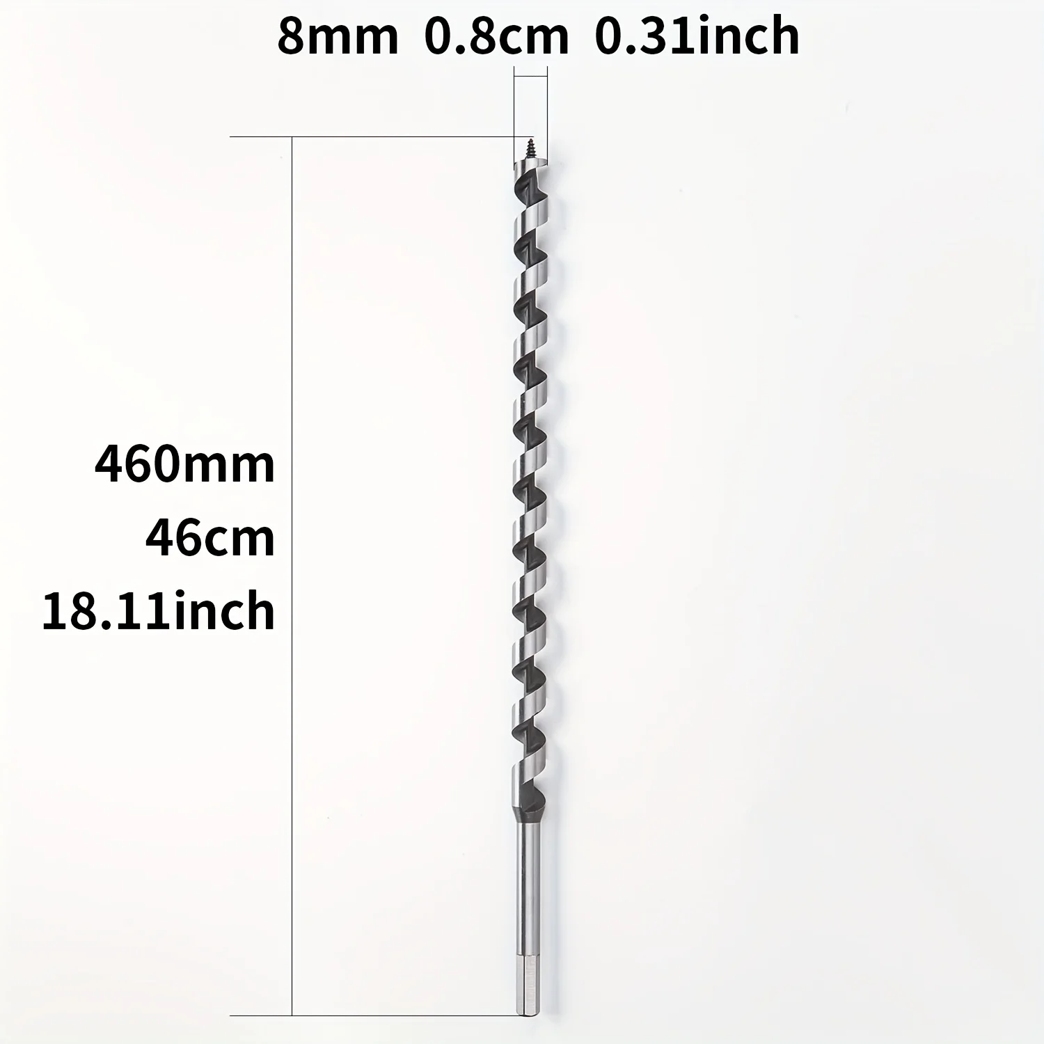 Brocas helicoidales HSS de 230/450/460/800/1100 mm, brocas de centrado para metal y acero, para cerraduras de puertas de madera, herramientas para trabajar la madera.