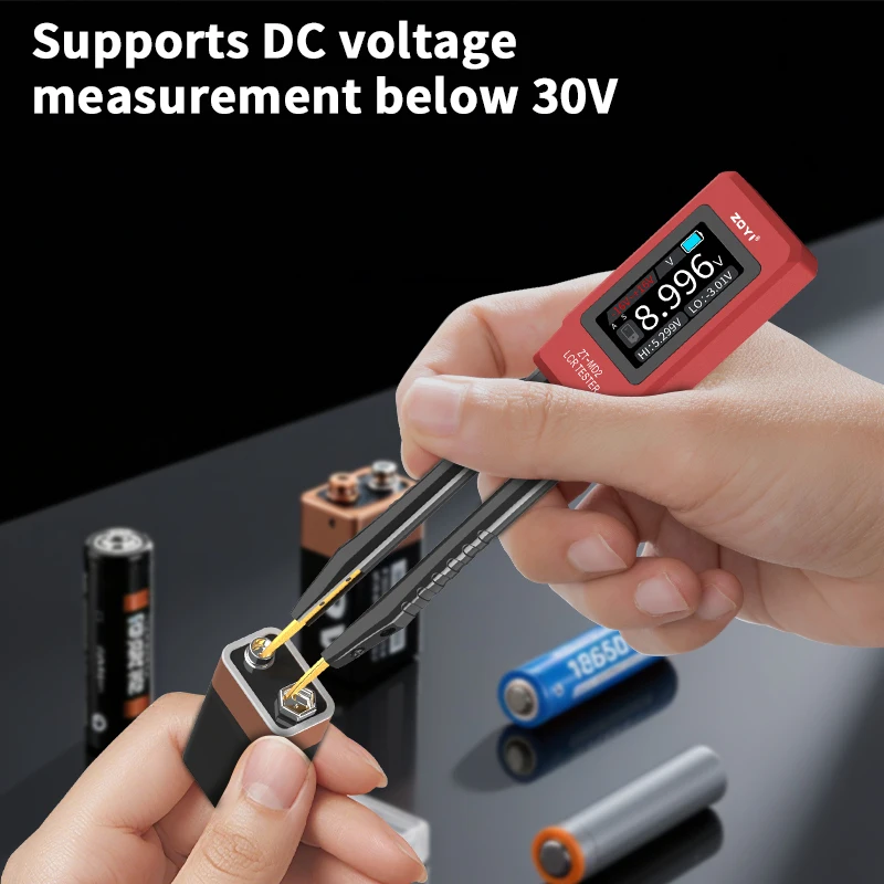 Zoyi ZT-MD2 High-Precision Handheld Tweezer Bridge Smart Auto-Identification: Voltage, Resistance, Capacitance, Inductance