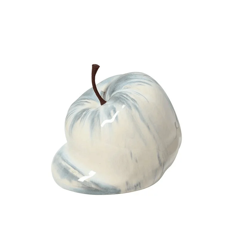 

Nordic ins style abstract fun apple ceramic ornament living room dining side cabinet creative home niche soft decoration jewelry