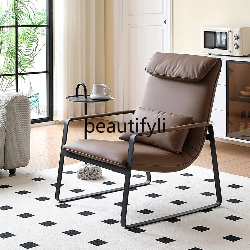كرسي ترفيهي مصمم خفيف فاخر كرسي فردي لغرفة المعيشة أريكة كرسي نمر حديث بسيط #4