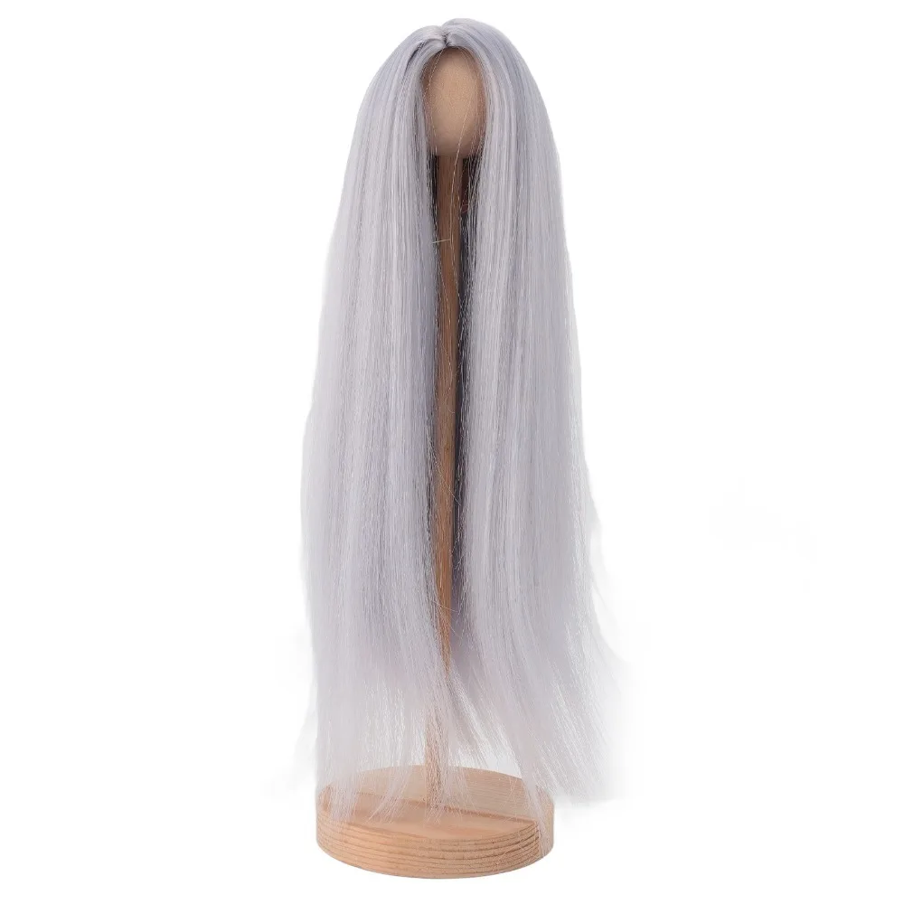 

Accessories High Temperature Silk Wig Soft Straight 1/4 Wig Trimmable Middle Long Straight Wig Making