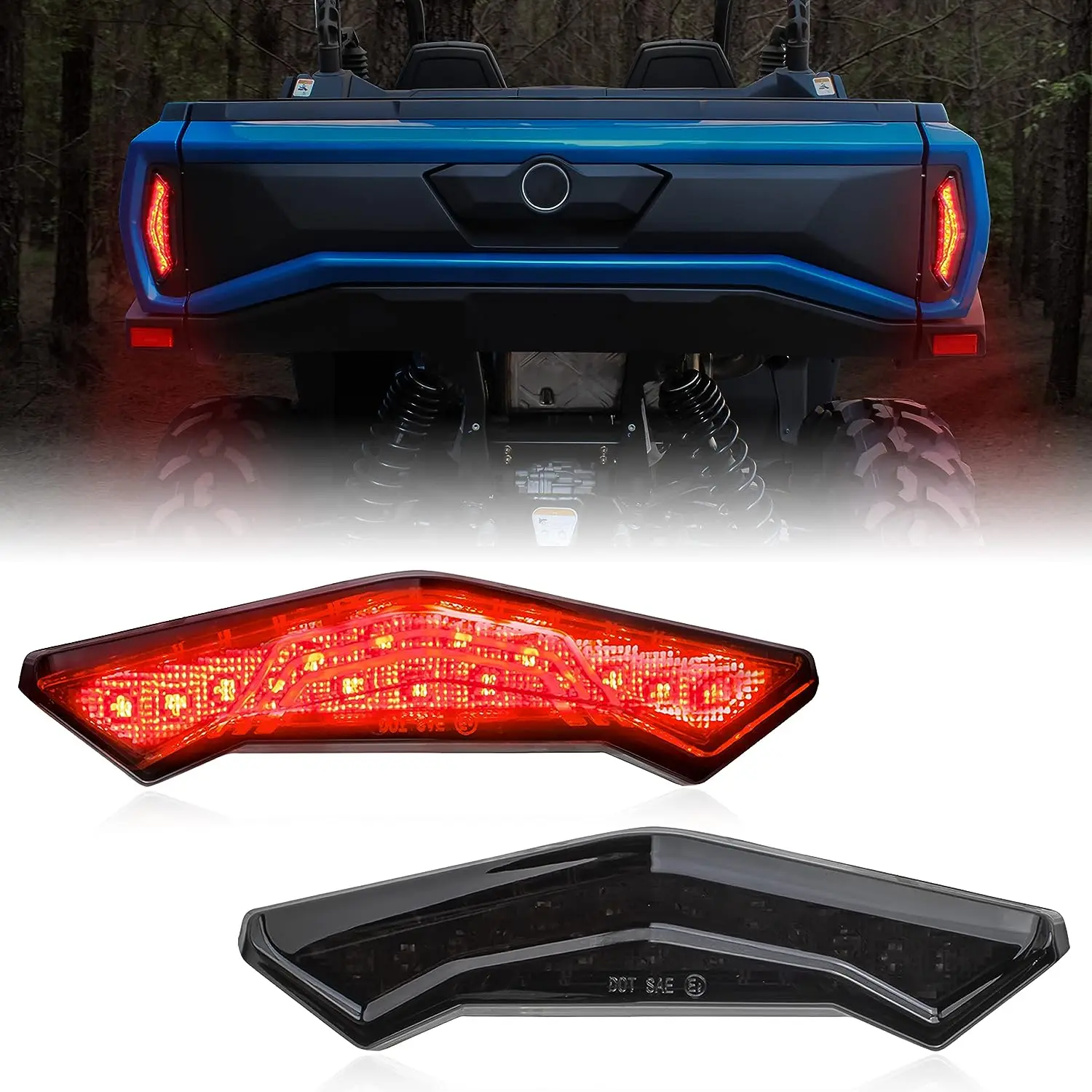 

For Can Am Commander Max 2021 2022 Replace Oem # 710006633 Led Tail Light Rear Brake Taillights Assembly Stop Lamps Accessories