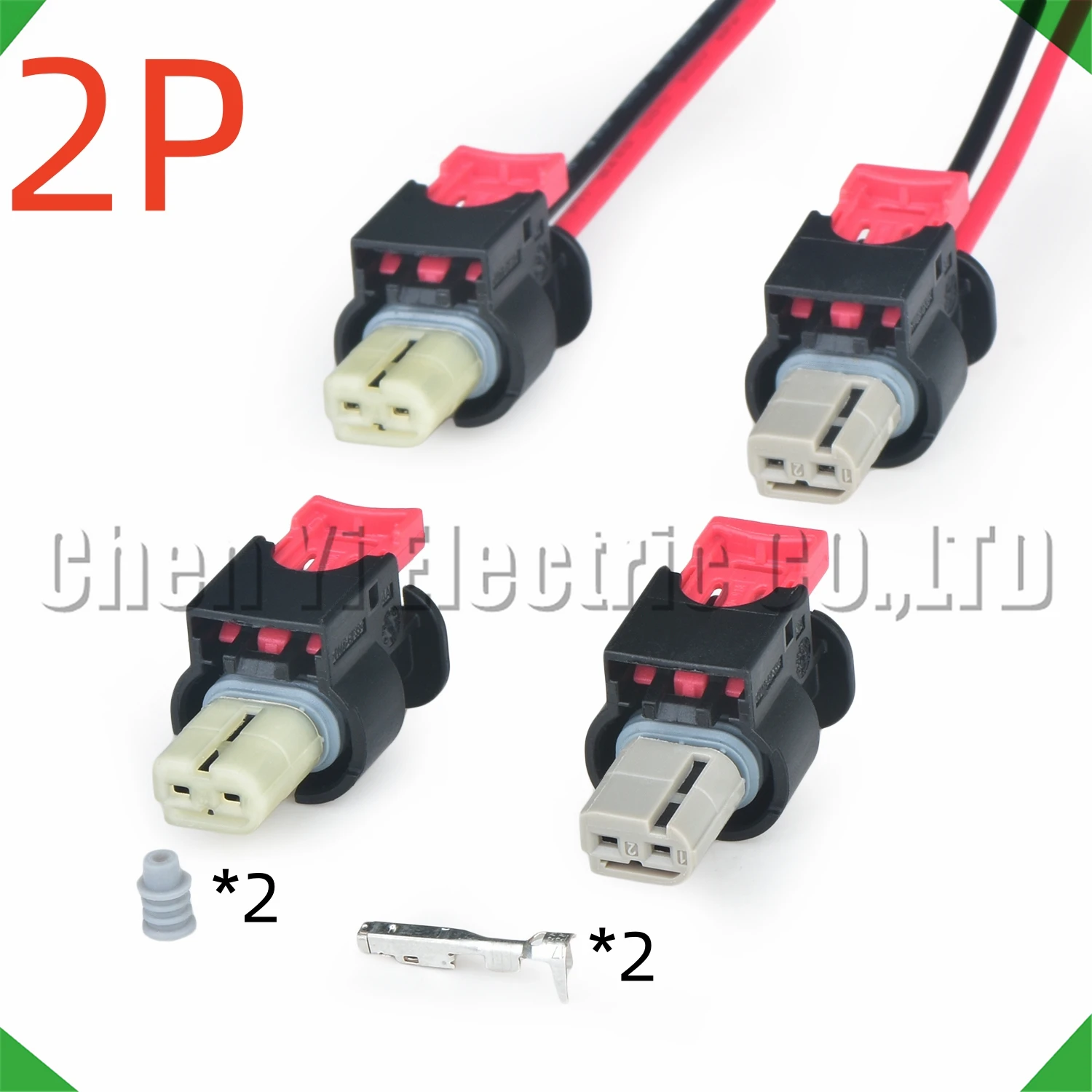 2 Pin Automotive Connectors taillight Speaker buzzer Wire harness plug 35126363 35126365 For Tesla