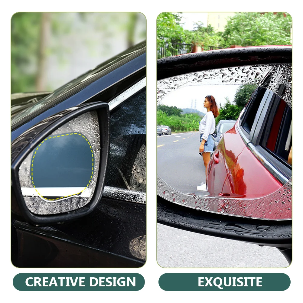 5 Pairs Car Side Mirror Film Rear View Rearview Anti-fog Cars Anti-scratch Films Rain Protector